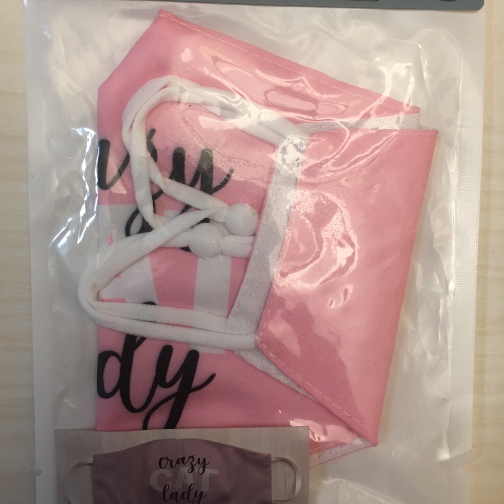 NWT Crazy Cat Lady Pink face mask 🐈 - Picture 4 of 5